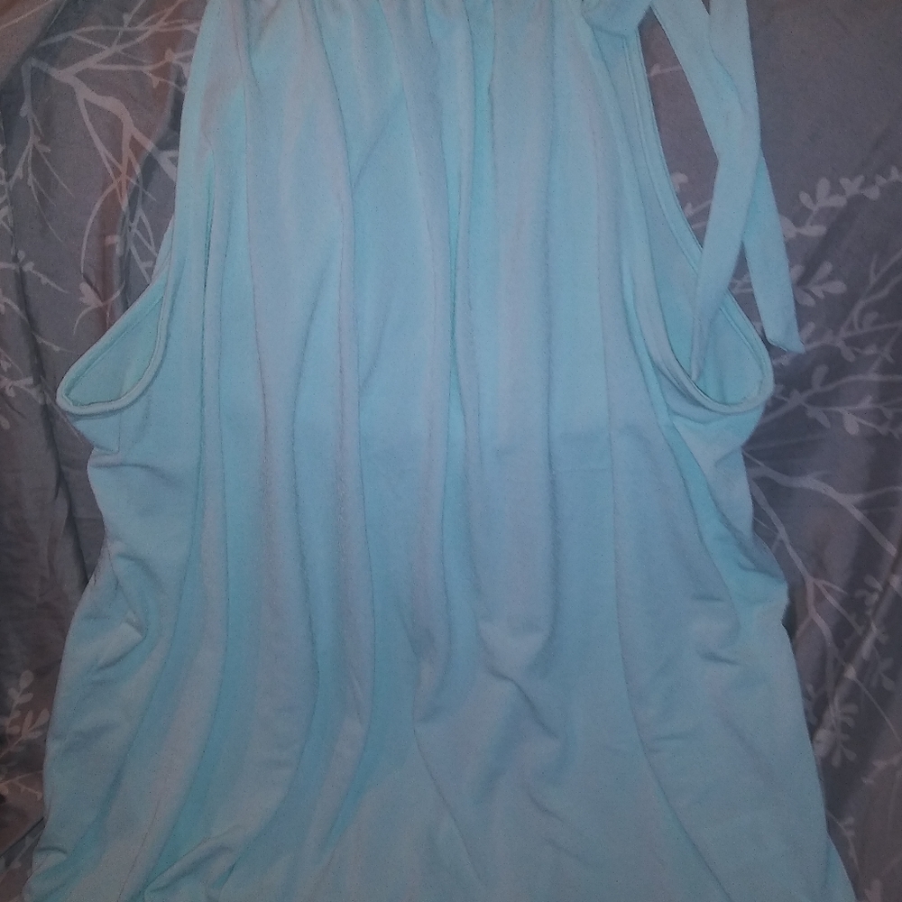 Mint green loose flowing halter top